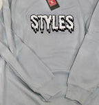 Light Blue Embroidered Crewneck