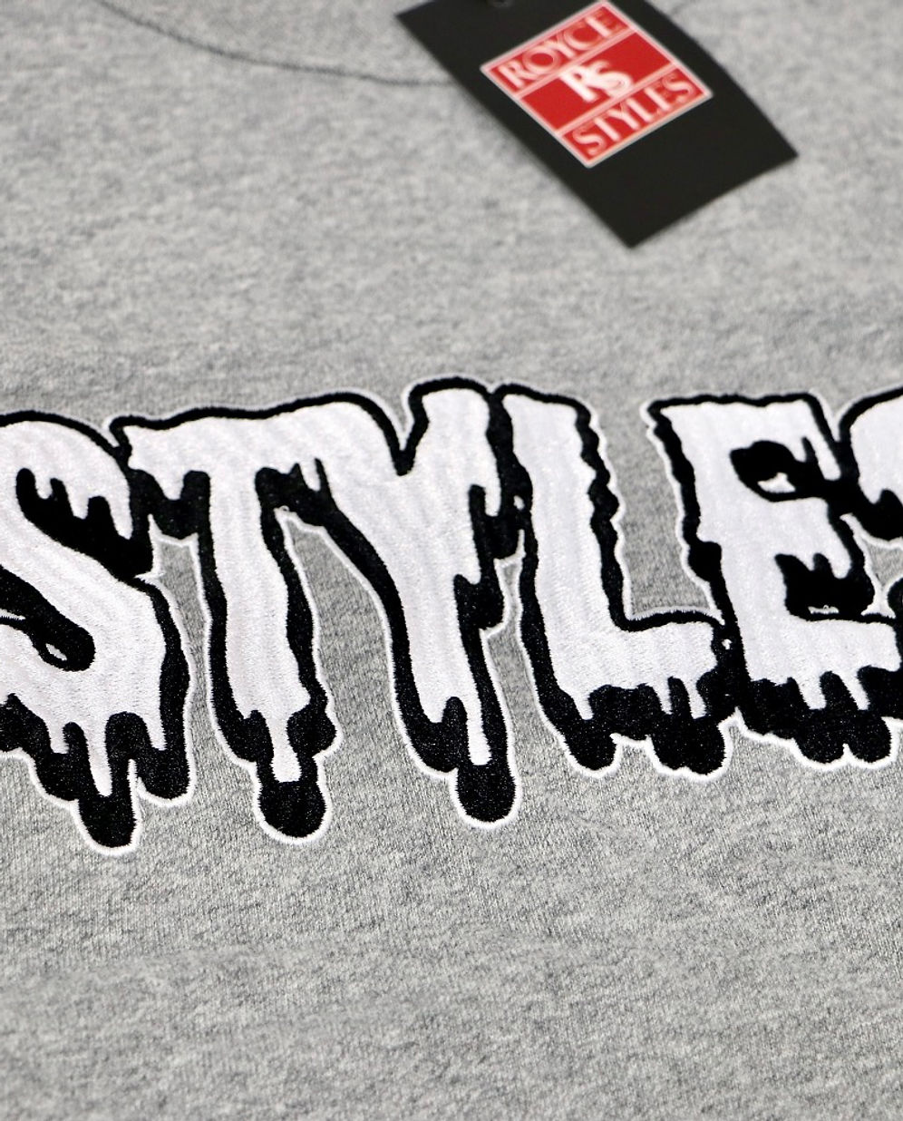 Gray Embroidered T-shirt