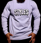Light Blue Embroidered Crewneck