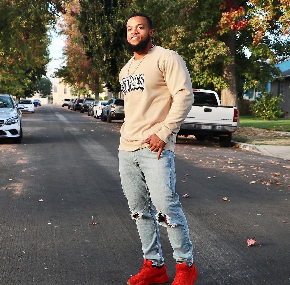 Cream Embroidered Crewneck