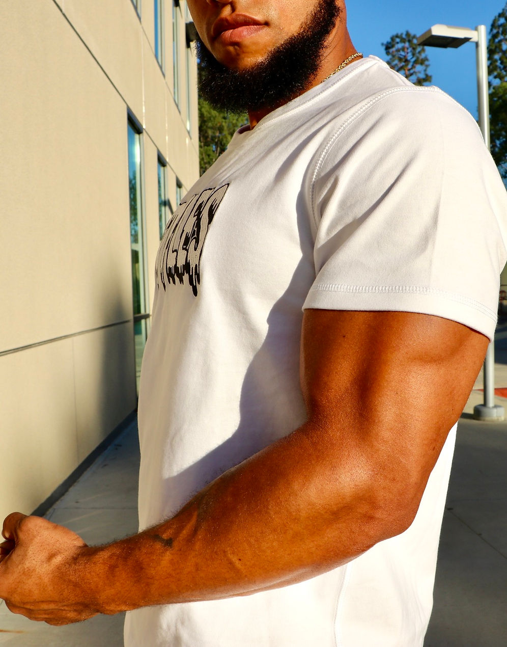 White Embroidered T-shirt