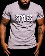 Gray Embroidered T-shirt