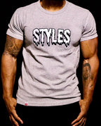 Gray Embroidered T-shirt