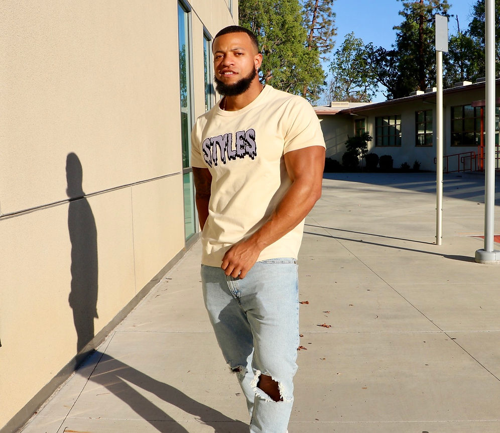 Cream Embroidered T-shirt
