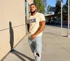 Cream Embroidered T-shirt
