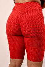 Red Biker Shorts