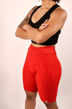 Red Biker Shorts