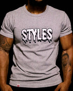 Gray Embroidered T-shirt