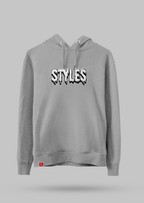 Gray Embroidered Hoodie