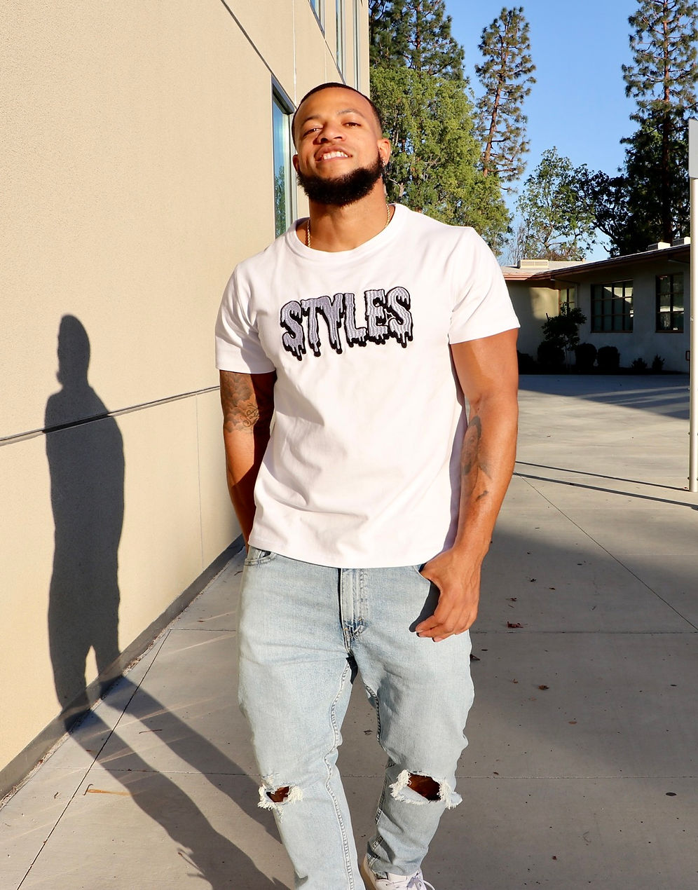 White Embroidered T-shirt