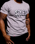 Gray Embroidered T-shirt