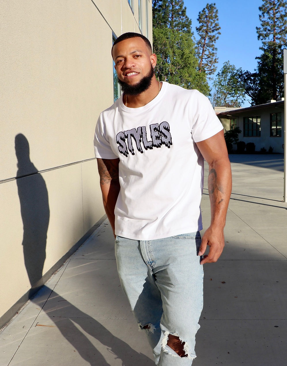 White Embroidered T-shirt