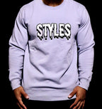Light Blue Embroidered Crewneck