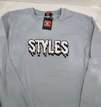 Light Blue Embroidered Crewneck