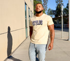 Cream Embroidered T-shirt