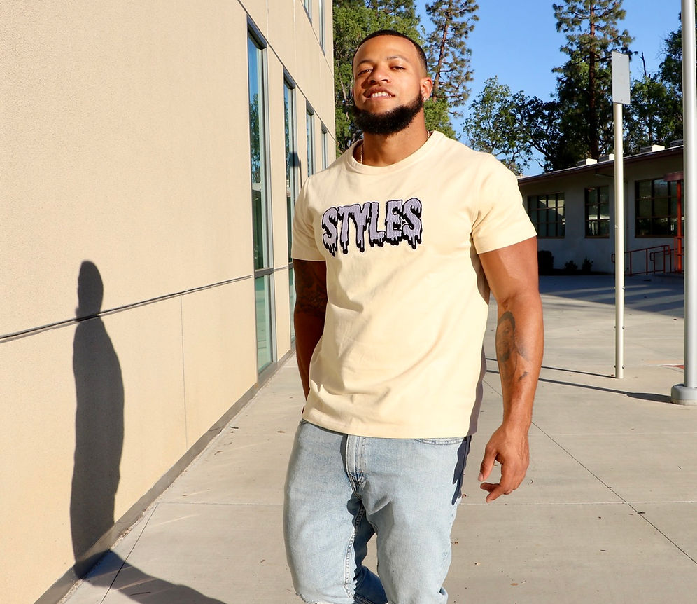 Cream Embroidered T-shirt