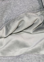 Gray Embroidered Hoodie