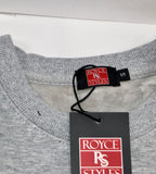 Gray Embroidered Crewneck