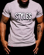Gray Embroidered T-shirt