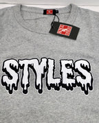 Gray Embroidered T-shirt