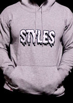 Gray Embroidered Hoodie