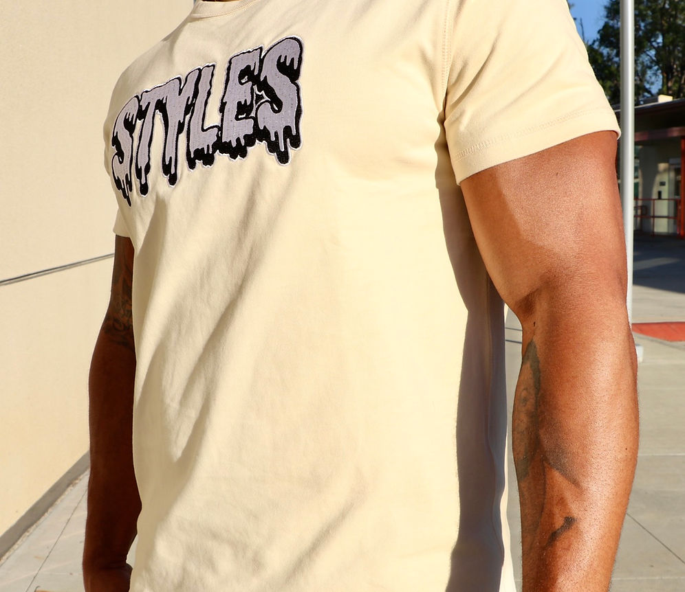Cream Embroidered T-shirt