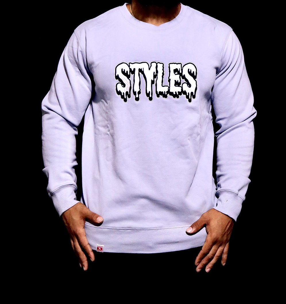 Light Blue Embroidered Crewneck