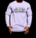 Light Blue Embroidered Crewneck