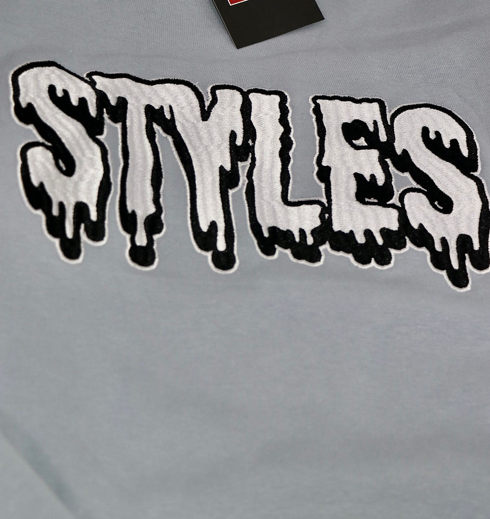 Light Blue Embroidered Crewneck