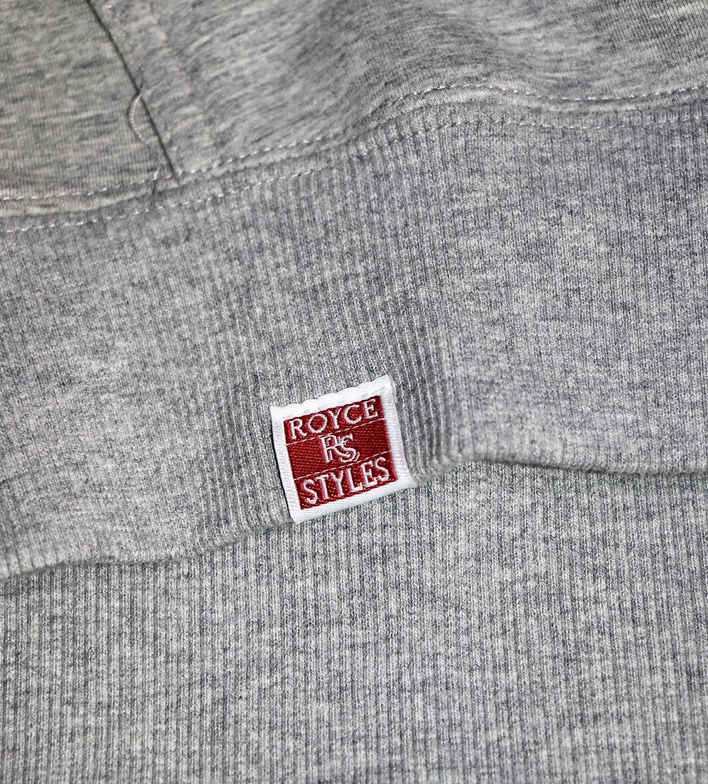 Gray Embroidered Crewneck