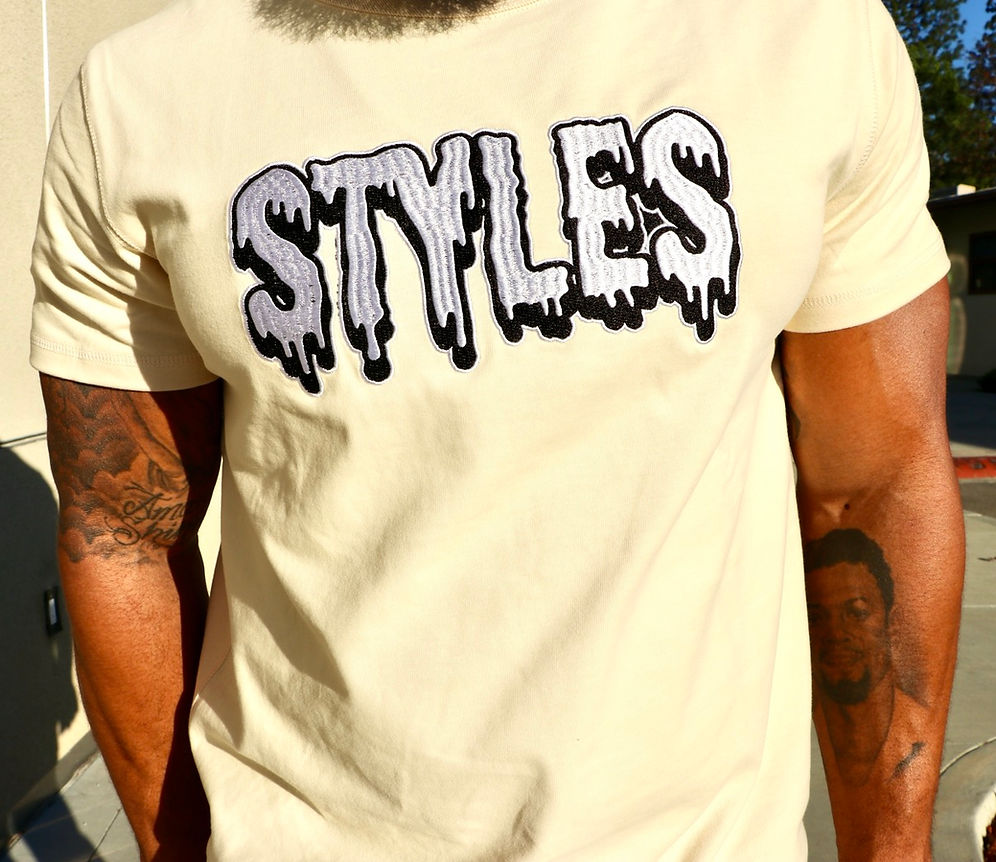 Cream Embroidered T-shirt