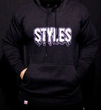 Black Embroidered  Hoodie image 5