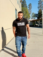 Black Embroidered  T-shirt image 2