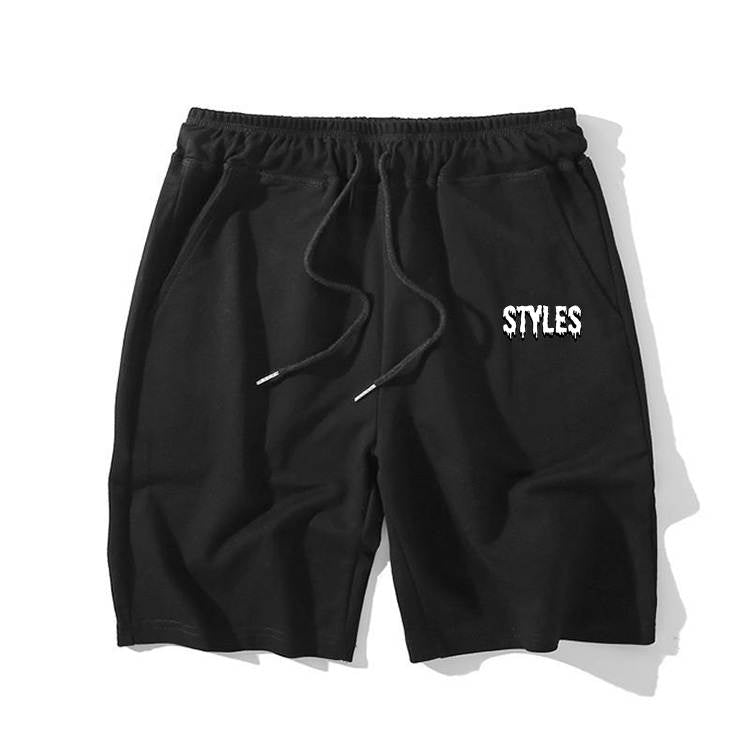 Black Embroidered Shorts image 0