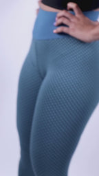 Green Embroidered Leggings