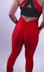 Red body suit